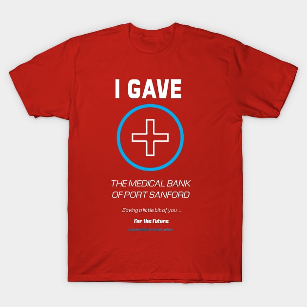 Medical Bank Donation Bling T-Shirt by tyrone_22